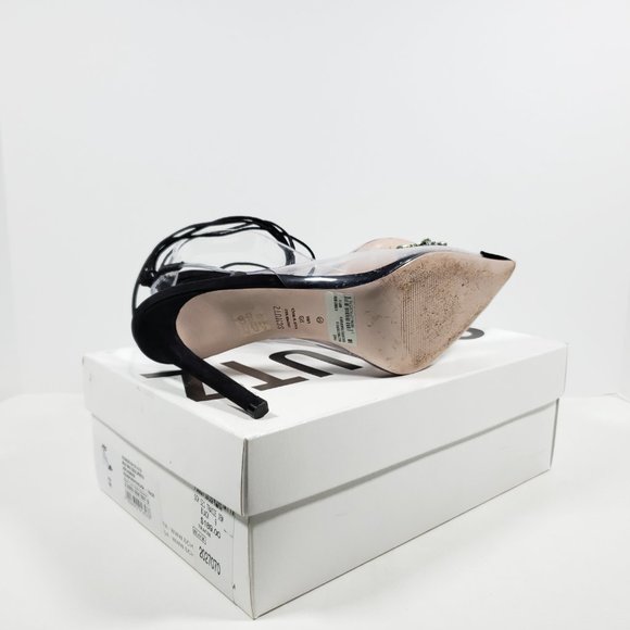 Schutz Tracie Jewel Pumps - Black 9B - Picture 3 of 4